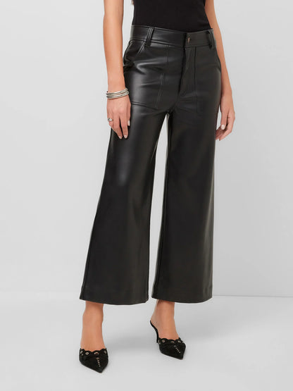 Fifteen Twenty Rylee Cropped Pants-Faux Leather