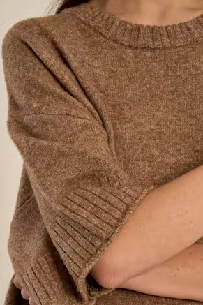 Molly Bracken Oversized Short Sleeve Sweater