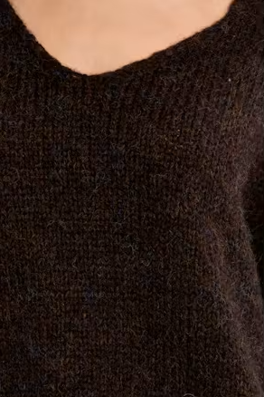 Molly Bracken V-Neck Knit Sweater