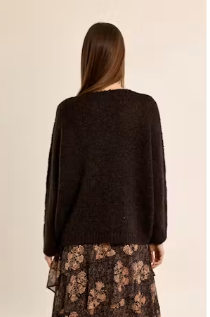 Molly Bracken V-Neck Knit Sweater