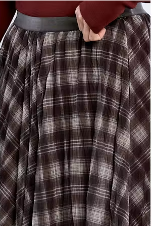 Molly Bracken Lili x Molly Plaid Maxi Skirt