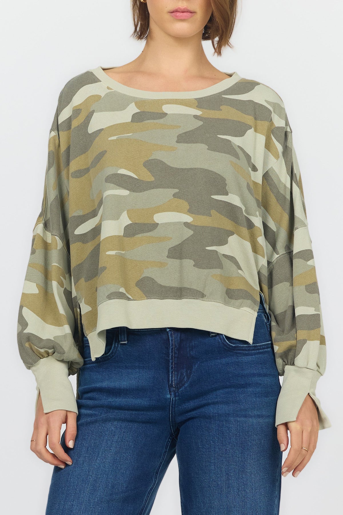 Dear John Trenton Oversized Camo Sweatshirt